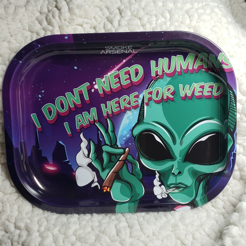 Small Decorative 420 Tray - Alien 👽